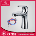 Unique chrome finished deck mounted washing basin mixer MK24306